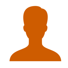 symbole-masculin-icone-l-utilisateur-orange